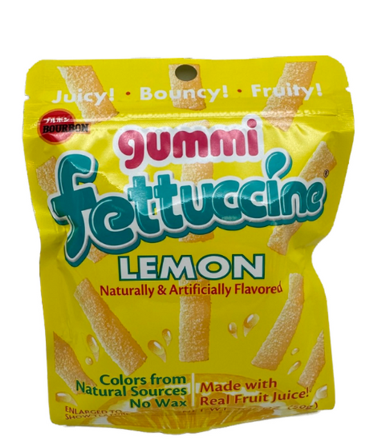 Fettuccine Gummi Candy Lemon