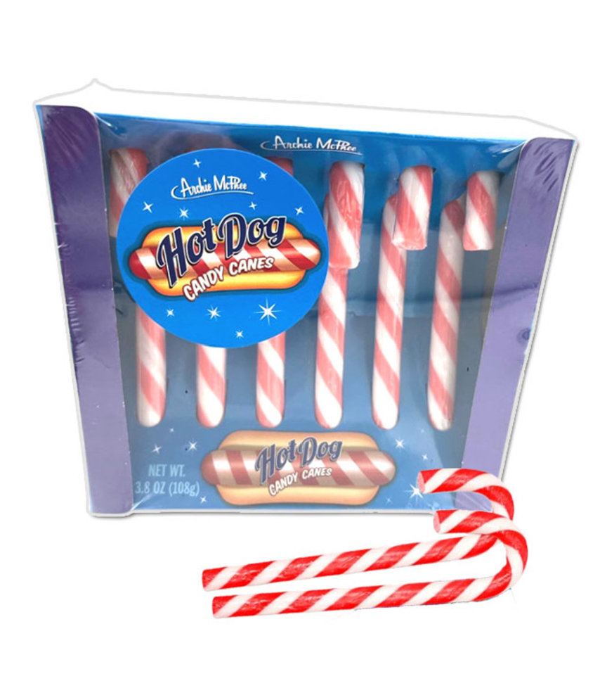 Hot Dog Flavor Candy Canes – Sweets On High