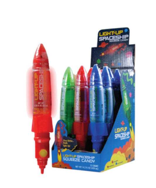 Light-Up Spaceship Squeeze Candy