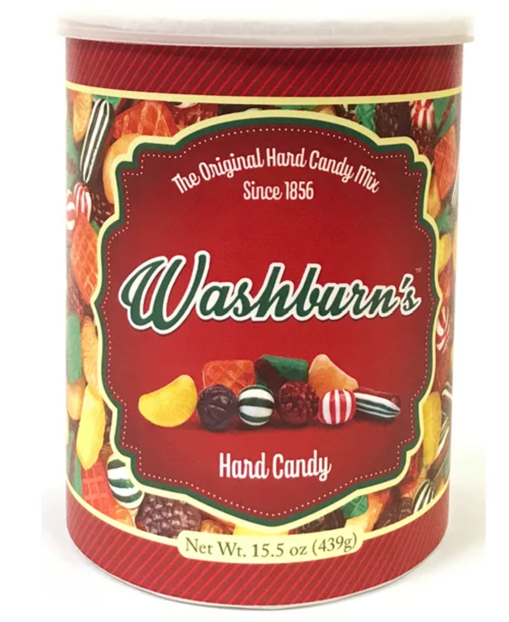 Washburn's Original Hard Candy Mix Canister